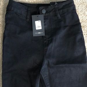 High Waisted Black Skinny Jeans